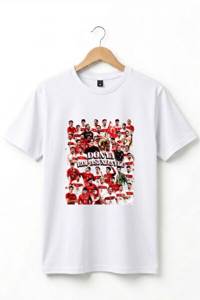 remonz Unisex Βαμβακερό μπλουζάκι με στάμπα της Εθνικής Ομάδας Τουρκίας - Ειδ...