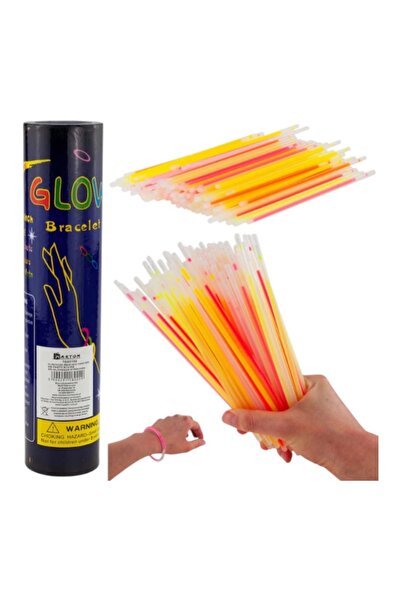 E-ANAMAG Set 100 bratari fosforescente, Multicolor