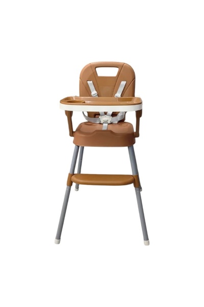 E-ANAMAG Καρεκλάκι μωρού με αναδιπλούμενο τραπεζάκι φαγητού, καφέ