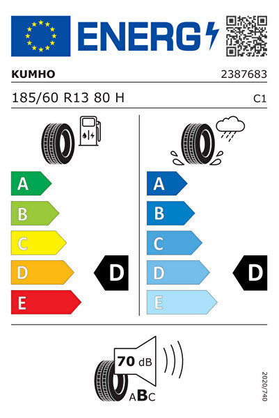 Kumho 185/60R13 80H SOLUS TA21