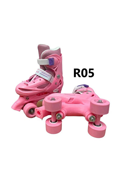 E-ANAMAG Ρυθμιζόμενο Σετ Πατίνια, R05, Ροζ, Μέγεθος XS 26-29