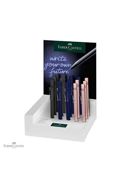 Faber Castell Set de 15 pixuri Faber-Castell Grip 2011, cu mecanism retractab...
