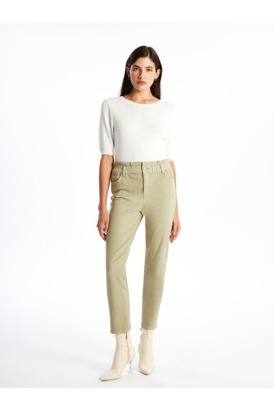 LC Waikiki Blugi de damă slim mom cu talie elastică