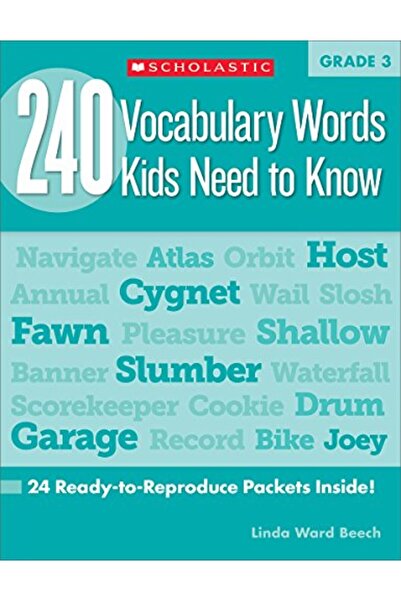 Scholastic Us 240 كلمة من القاموس التي يحتاج الأطفال إلى معرفتها: الصف الثالث...