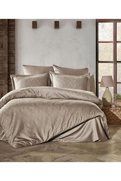 Şaheser Home Collection Σετ Παπλωματοθήκης Διπλής Κρεβατοκάμαρας Ζακάρ Σατέν ...