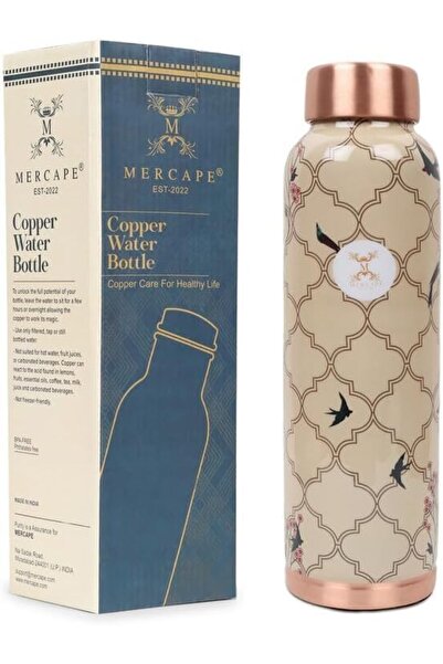 MERCAPE® 950ml Pure Copper Water Bottle | Seamless, Leak-Proof & BPA-Free | Premium Hydration