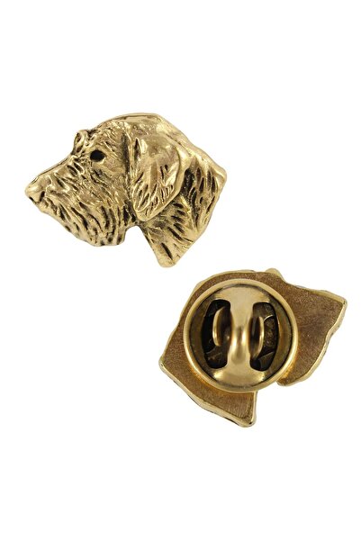 Art - Dog Teckel II - Broșă câine în cutie decorativă, ac elegant placat cu a...