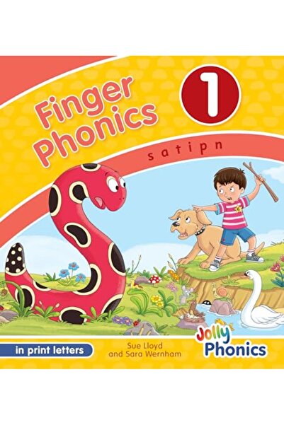 Jolly Phonics كتاب فونكس للأصابع 1: بالأحرف المطبوعة (النسخة الإنجليزية الأمر...