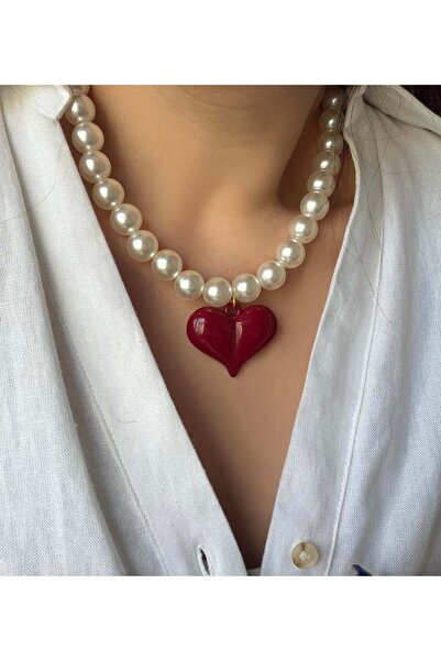 Venus Design Heart Bead Necklace
