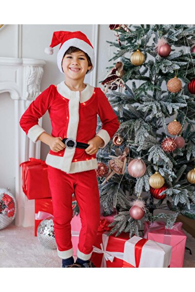 fustite cu luminite Φωτιζόμενη στολή Άγιου Βασίλη, 3 τεμάχια - 2-3 ετών (92-9...