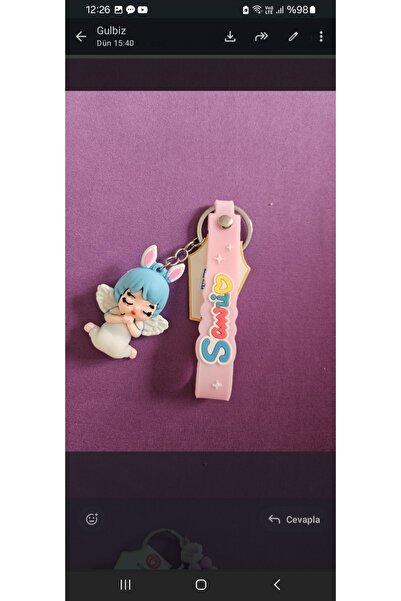 NO BRAND Angel-Shaped Keychain