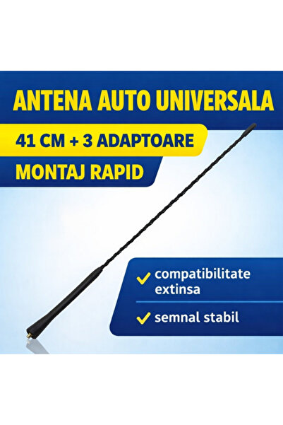 PARADOX SINCE 1992 Καθολική Κεραία Αυτοκινήτου 41 εκ. AM FM με 3 Αντάπτορες