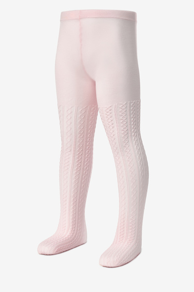 Le Mabelle Κοριτσίστικο καλσόν με ροζ πλεκτό σχέδιο