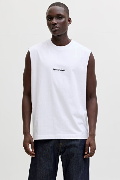 Jack & Jones Ανδρικό μπλουζάκι Nakis με λεπτομέρειες, αμάνικο, oversized - No...