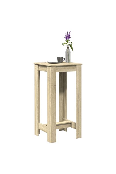 vidaxl Τραπέζι Μπαρ Sonoma Δρυς 51x50x103,5 εκ. Επεξ. Ξύλο 854402