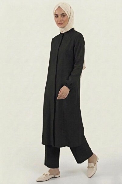 madam trend Black 100% Cotton Muslin Fabric Zippered Comfortable Fit Hijab Wo...