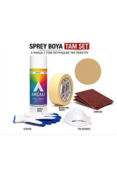 akçalı sprey Akçalı Altın Yaldız Sprey Boya Tam Set 5 Parça – Boyama Kiti