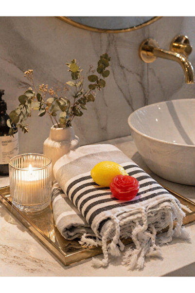 Madamlumi Lüks Hamam Seti | Peştemal + El Yapımı Sabun |