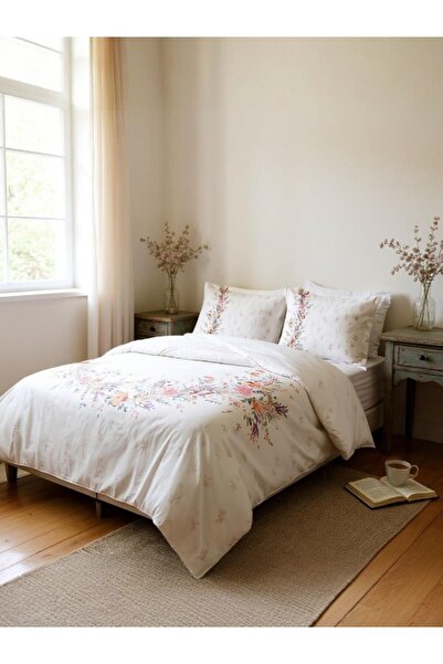 Özdilek Σετ διπλού παπλωματοθήκης Ranforce Lavender με ελαστικά σεντόνια από ...