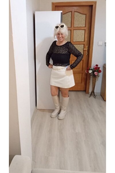 Butik Kadın siyah dantel bluz