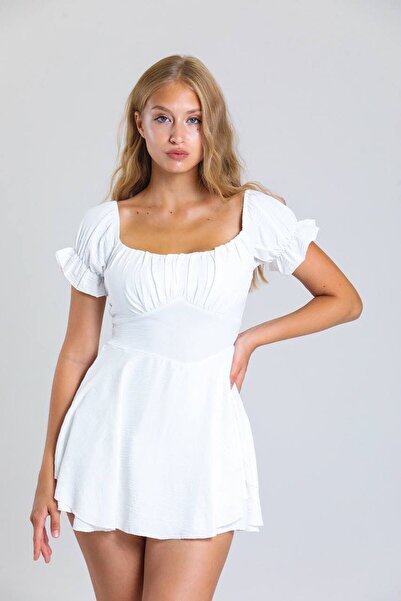 Bak'ap Πολυτελές Εξαιρετικά Μίνι Φόρεμα με Ντραπέ Σορτς