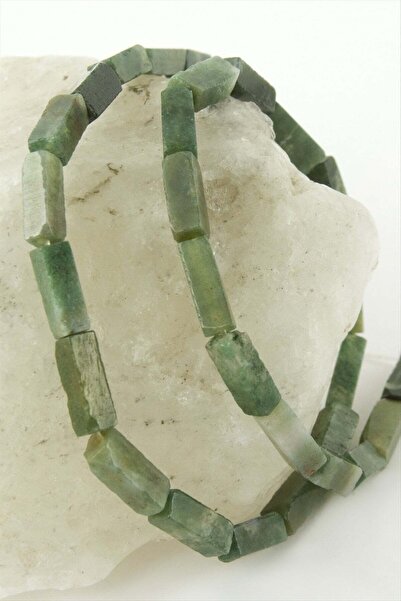 TakÇalıştır 1.3 cm Rectangular Tube Indian Agate Stone