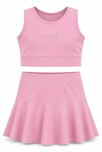 Haliç Mayo Μαγιό για κορίτσια με μπλούζα με μηδενικά μανίκια, σορτς και φούστ...