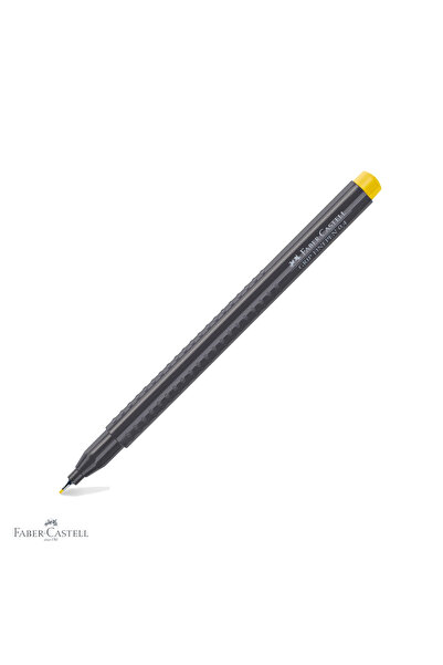 Faber Castell Pix cu mine de 0.4 mm, galben, Faber-Castell Grip, formă triung...