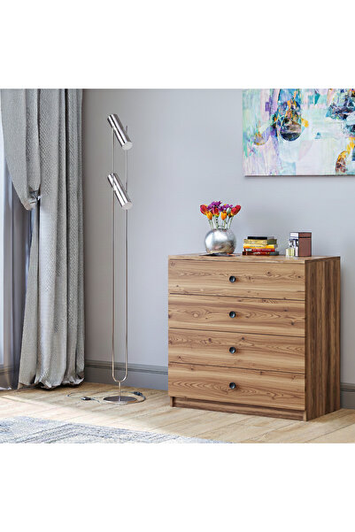 GaniHome Linea Şifonyer 4 Çekmece