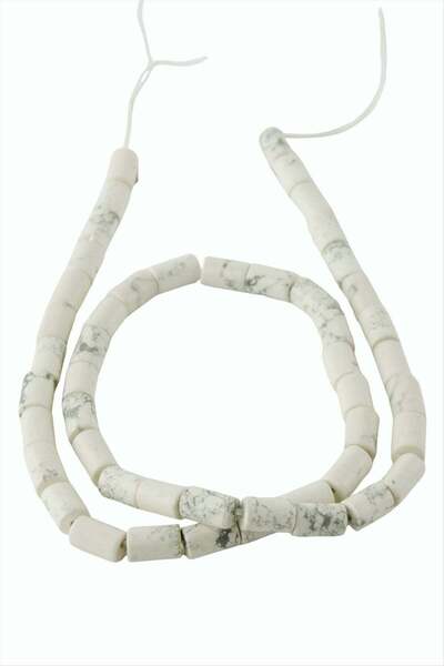 TakÇalıştır 6*8 mm Pipe Howlite Stone