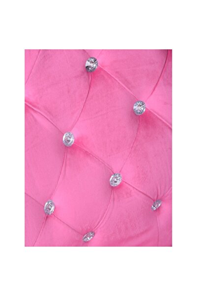 Mobplayers Scaun de birou Harris roz, material catifea/velur, nasturi din cristal, funcție  "swing " (oscilantă)