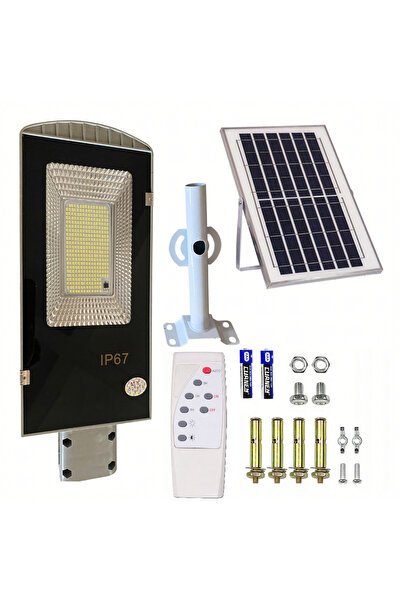 UBX Φωτιστικό δρόμου με ηλιακό πάνελ, 300W, 299 LED, 4200lm, αισθητήρας σούρο...