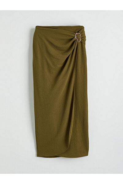 LC Waikiki Elastic Waist Ruched Skirt