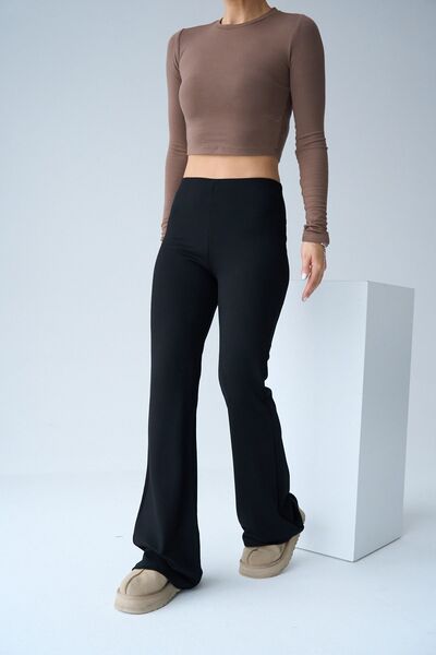 Hiccup QU STYLE Fashion High Waist Leggings and Flared Pants