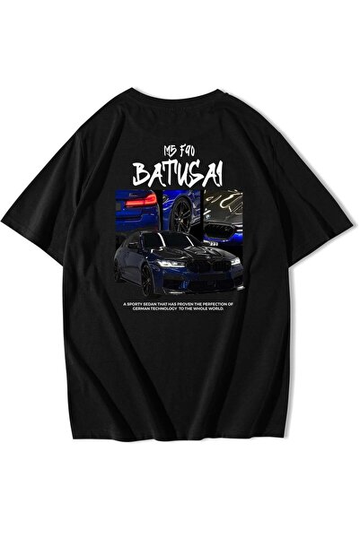 BRF Collection Unisex Oversize BMW M5 T-shirt Siyah