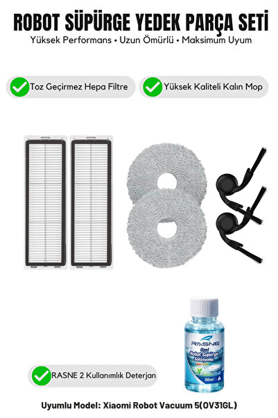 Asgard Grup Aspirator robot 5 (OV31GL) compatibil 2 perii laterale 2 filtre 2...