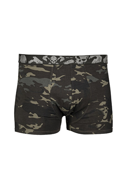 Mil-Tec Σετ 2 μποξεράκια με σχέδιο κρανίου - Σκούρο καμουφλάζ