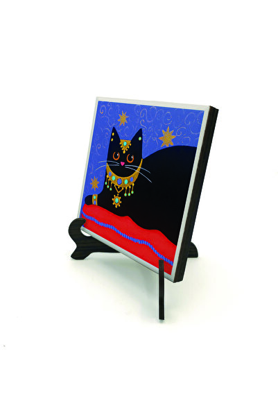 Sadrazam Επιφάνεια εργασίας MDF με σχέδιο γάτας 10x10 KRG-167