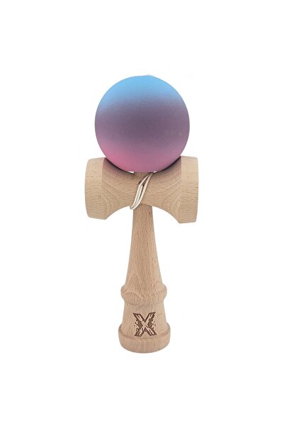 Cyrax Kendama X Original, Mâner din cauciuc în degrade albastru deschis/viole...