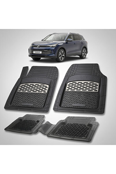 TEAMCAR Volkswagen Tiguan BW3 SUV Συμβατά Πατάκια Δαπέδου 2024-2025 |   Ασήμι