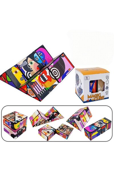 Cyrax Jucărie interactivă, Cyrax, Cub Rubik 3D, Diverse forme, Antistres, Abs...