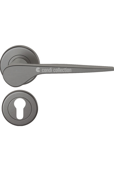 Condi Collection 2031 مقبض باب ييل ستاتيك بلاك من الفولاذ المقاوم للصدأ