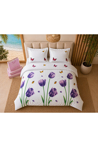 Lenjerie de pat Ranforce 100% bumbac, 6 piese, Husă de pilotă 180x200x25, Set premium miniatura 4