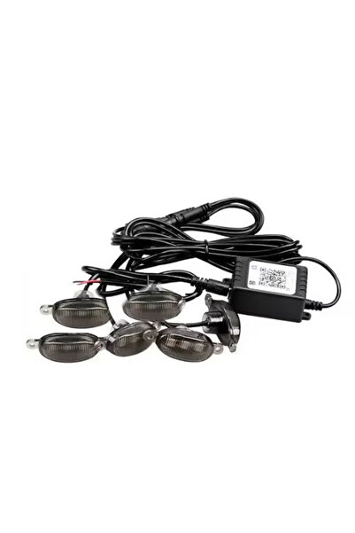 Ruan Kit 6 lumini ambientale auto pentru grila RGB 12V cu aplicatie