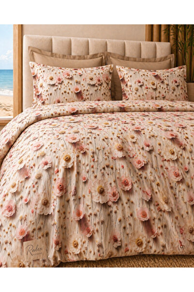 Lenjerie de pat Ranforce 100% Bumbac, 6 piese, Husă 180x200x25, Set Premium miniatura 3