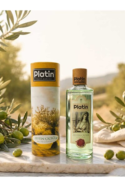 Platin Kolonya & Parfüm Platin Elit Serisi Silindir Kutu Ahşap Kapaklı 80° 25...