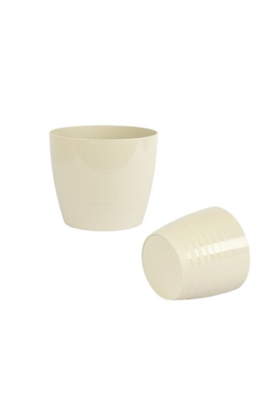 OEM Ghiveci din plastic Silvia, 1.7 litri, 15x15x12.7 cm, culori diferite