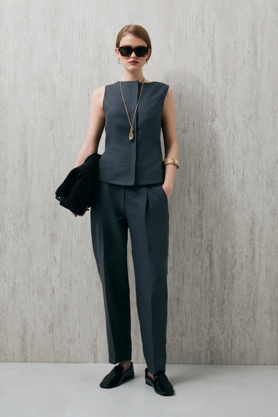 Lufian Γυναικεία μπλούζα Caroline, γιλέκο χακί