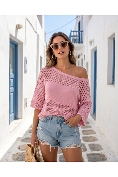 Trend Kapında Καλοκαιρινή διάτρητη μπλούζα παρεό σε μποέμ στυλ