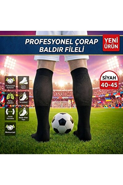 BS BEYAZ SHOES Baldır Fileli Professional Competition 40-45 Standard Κάλτσες ...